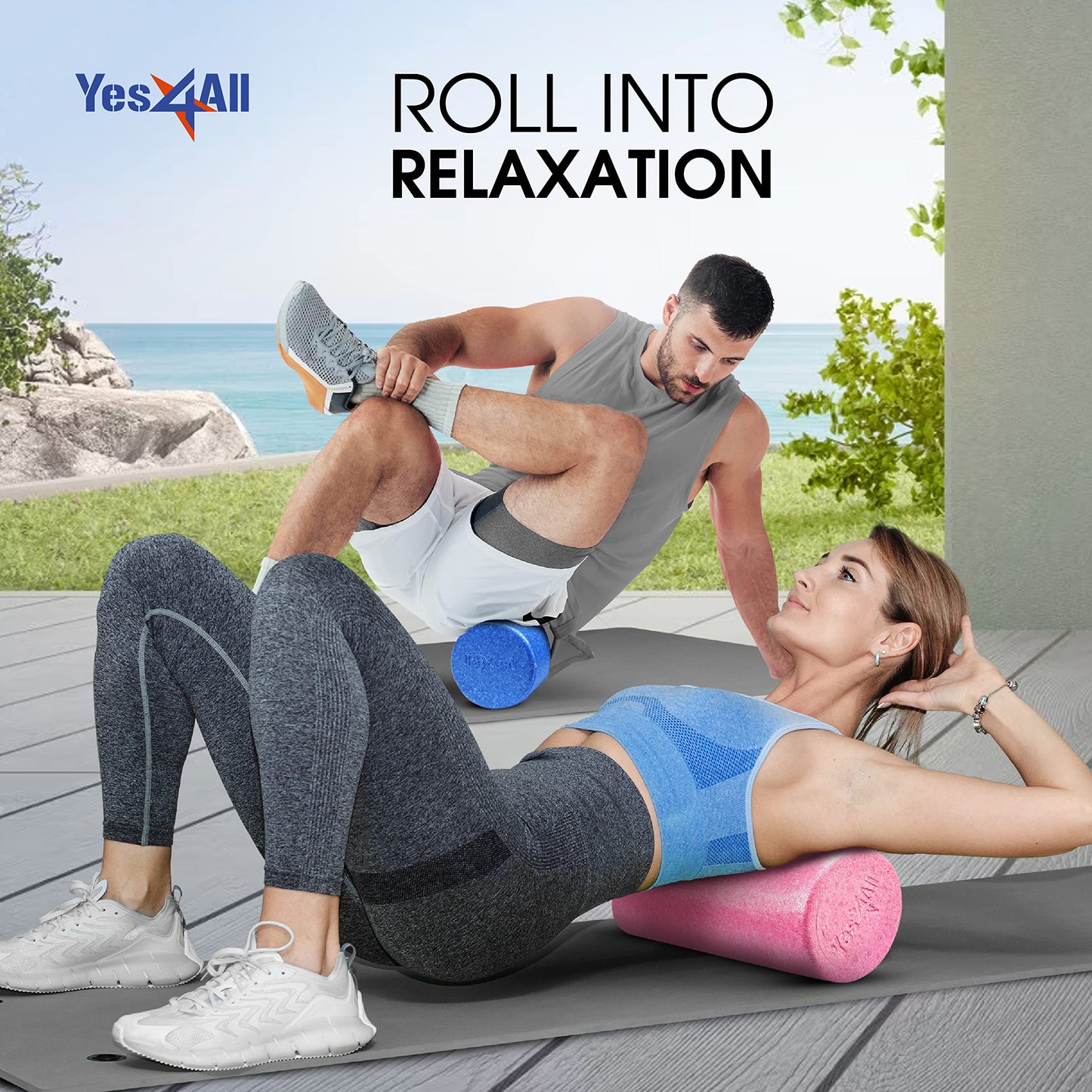 Yes4All EPP Exercise Foam Roller ā Extra Firm High Density Foam Roller ā Best for Flexibility and Exercises (36 inch, Black) š All In One Marketplace Canada