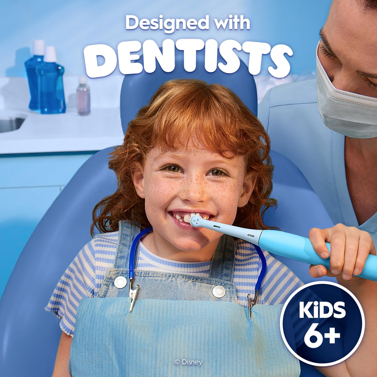 Oral-B iO Kids Rechargeable Electric Powered Toothbrush, Stitch with 1 Gentle Care Brush Head - Automatic Pressure Sensor to Protect Gums - 3 Cleaning Settings - 2 Min Music Timer - 28 Day Battery Life ๐ All In One Marketplace Canada