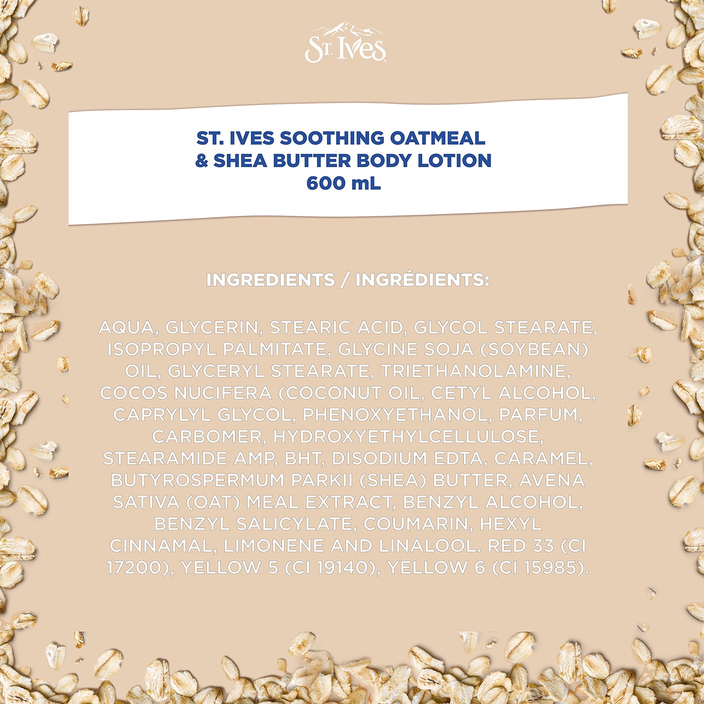 St. Ives Soothing Oatmeal & Shea Butter Body Lotion 4 x 600 mL ๐ All In One Marketplace Canada