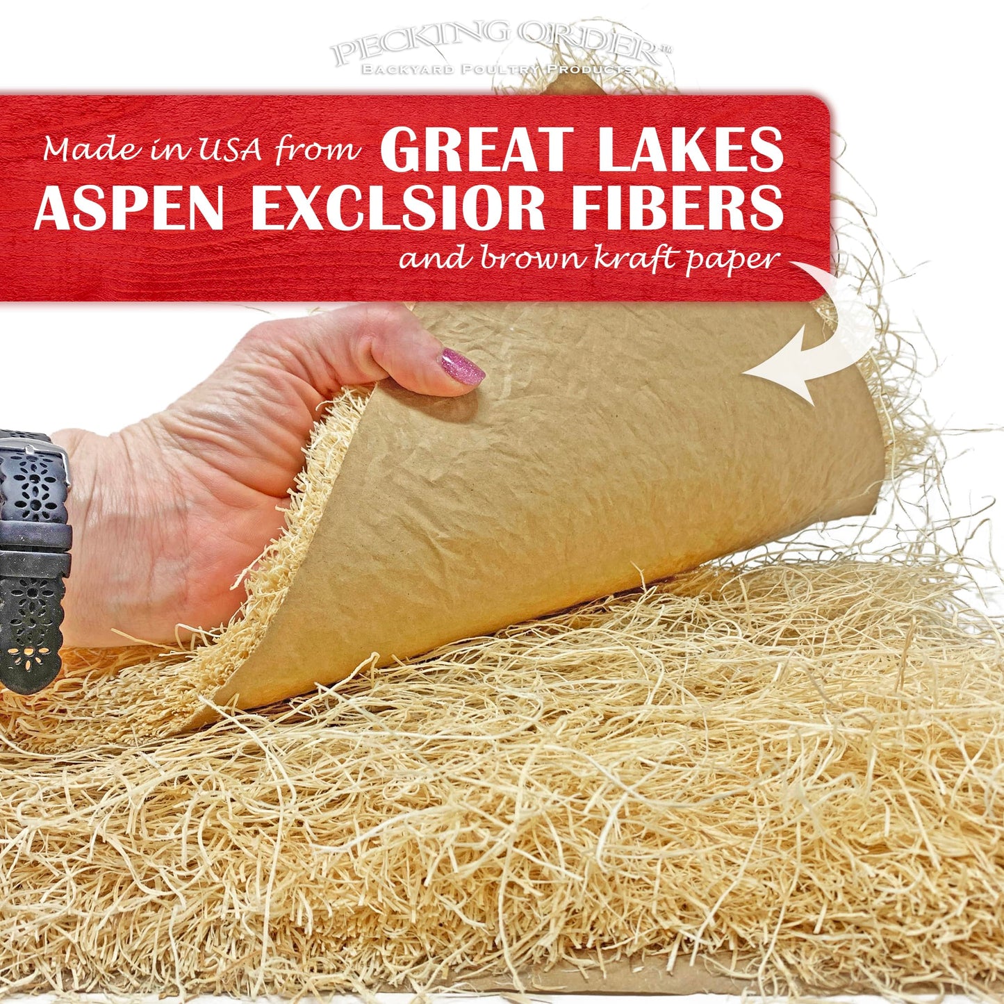 Nest Box Pads for Chicken Nesting Boxes - 13 x 13 Pads Made in USA from Sustainably Sourced Aspen Excelsior (5 Pack) π All In One Marketplace Canada