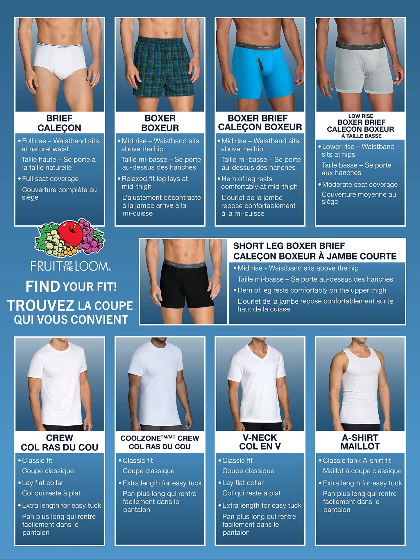 Fruit of the Loom mens Cotton (Regular & Big Men) Briefs, Regular - 6 Pack Assorted, Medium US ๐ All In One Marketplace Canada