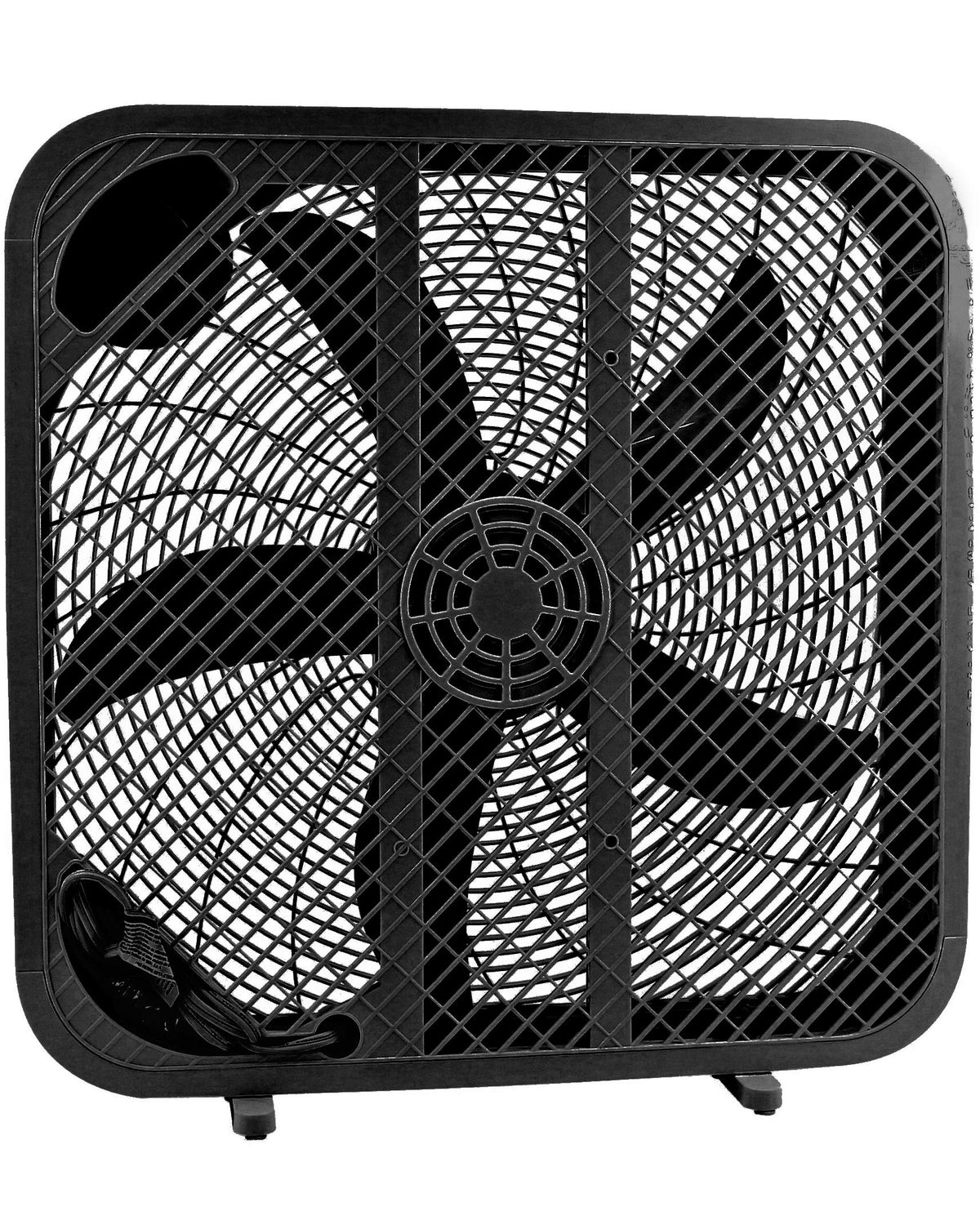 Genesis 20" Box Fan, 3 Settings, Max Cooling Technology, Carry Handle, Black (G20BOX-BLK) ๐ All In One Marketplace Canada