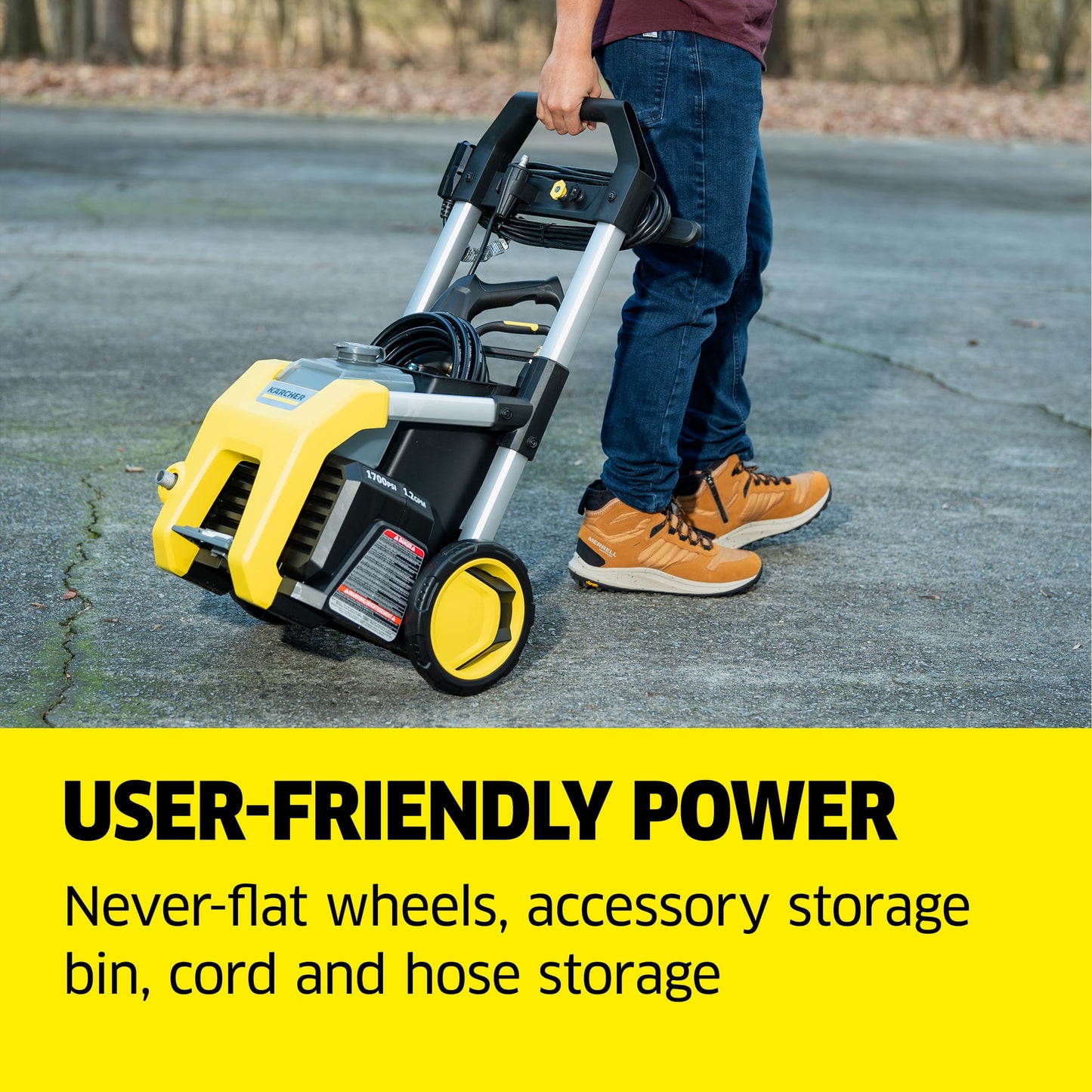 Kärcher K1700 Max 2125 PSI Electric Pressure Washer with 3 Spray Nozzles - Great for Cleaning Cars, Siding, Driveways, Fencing and More - 1.2 GPM 🍁 All In One Marketplace Canada