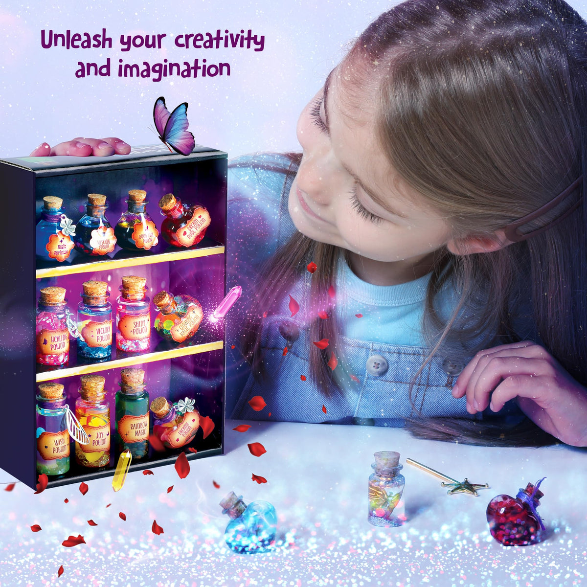 Dan&Darci Magic Fairy Potion Kit for Boys - Birthday Gifts for Girls - Gift Ideas for Girls Ages 6, 7, 8, 9, 10 - Toys 8-10, 7-8 - Arts & Crafts for Boys 6-8 ๐ All In One Marketplace Canada