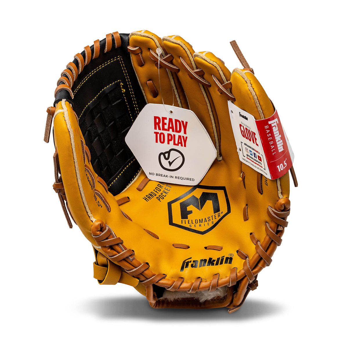 Franklin Sports Baseball and Softball Glove - Fieldmaster Adult + Youth Baseball Gloves - Mens + Womens Infield + Outfield Mitt - Right Hand Throw - 10.5" ๐ All In One Marketplace Canada