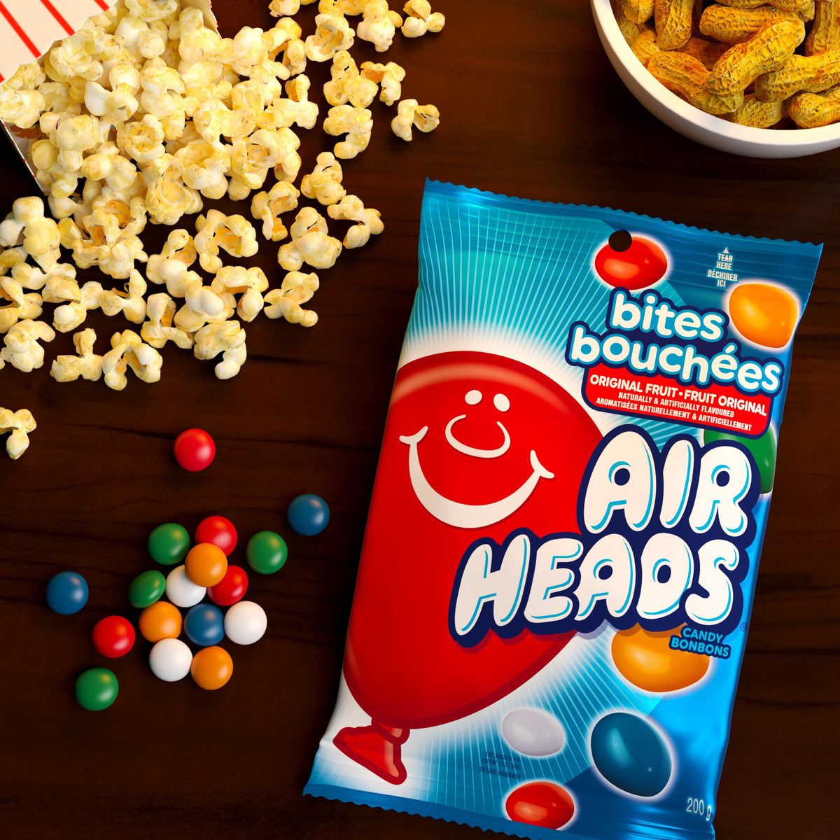 Airheads Bites, Original Fruit Candy, 200g Bag ๐ All In One Marketplace Canada