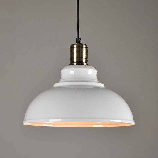 Industrial Pendant Light - Barn Metal Hanging Light Fixture for Kitchen Island, 30cm E27 Vintage Ceiling Lamp