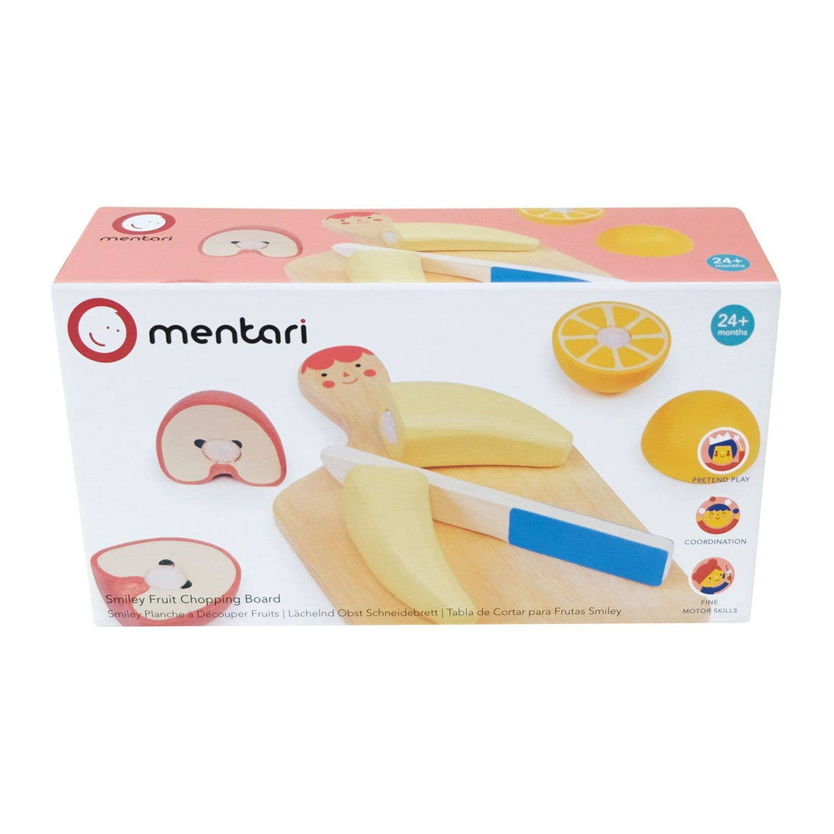 Mentari Toys - Smiley Fruit Chopping Board - Canadian Supplier - Ages 2+