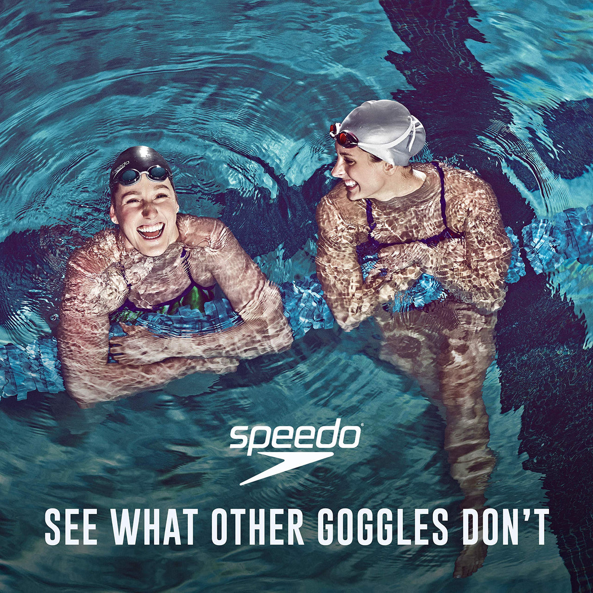 Speedo Women's Swim Goggles Mirrored Vanquisher 2.0 - Aqua, One Size ๐ All In One Marketplace Canada
