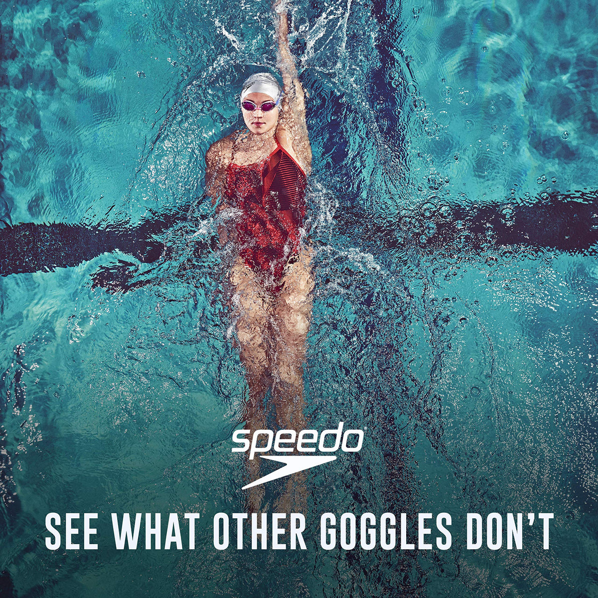 Speedo Vanquisher 2.0 Mirrored Swim Goggles, Panoramic, Anti-Glare, Anti-Fog with UV Protection, Horizon Blue, 1SZ ๐ All In One Marketplace Canada