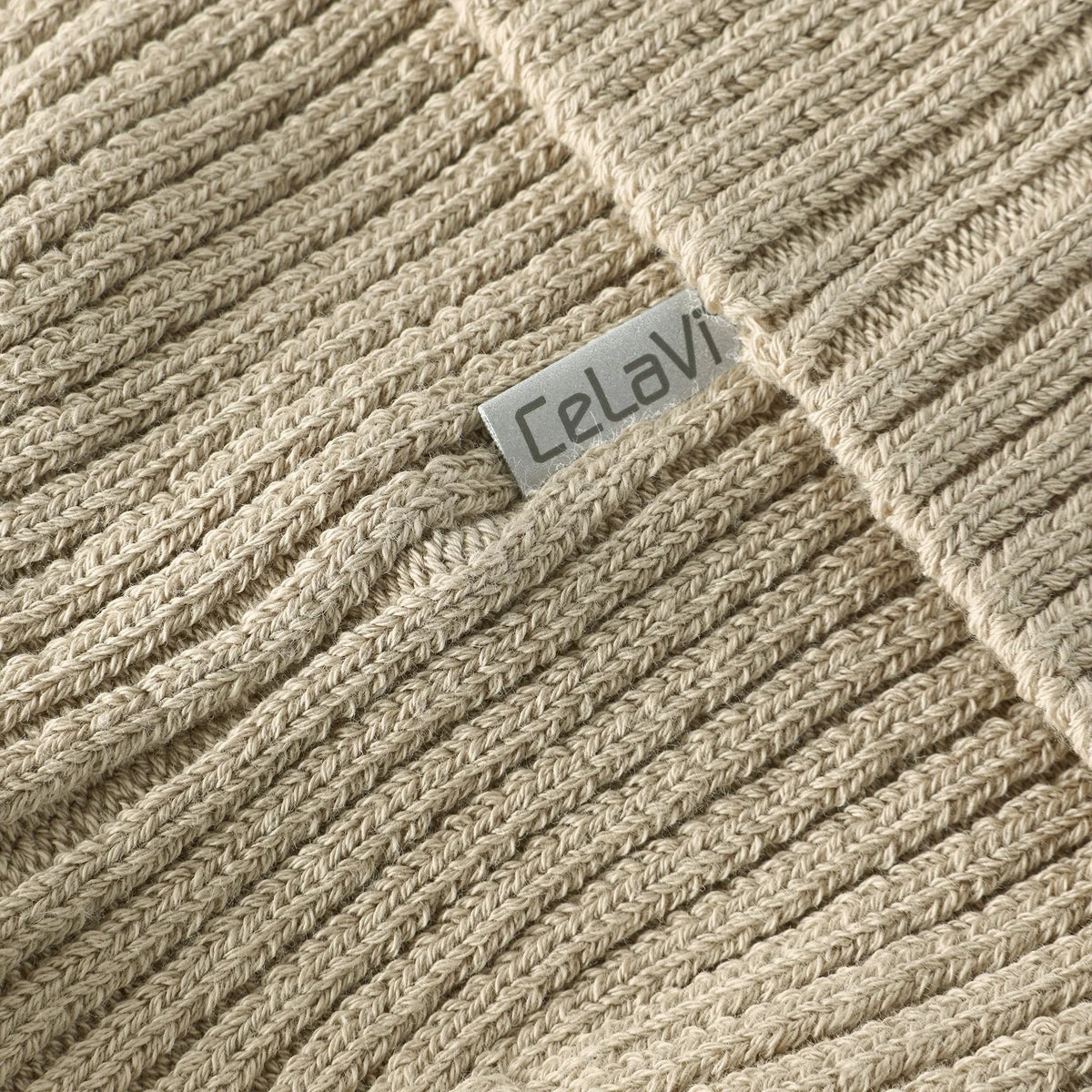 Knit Beanie | Sand | CeLaVi