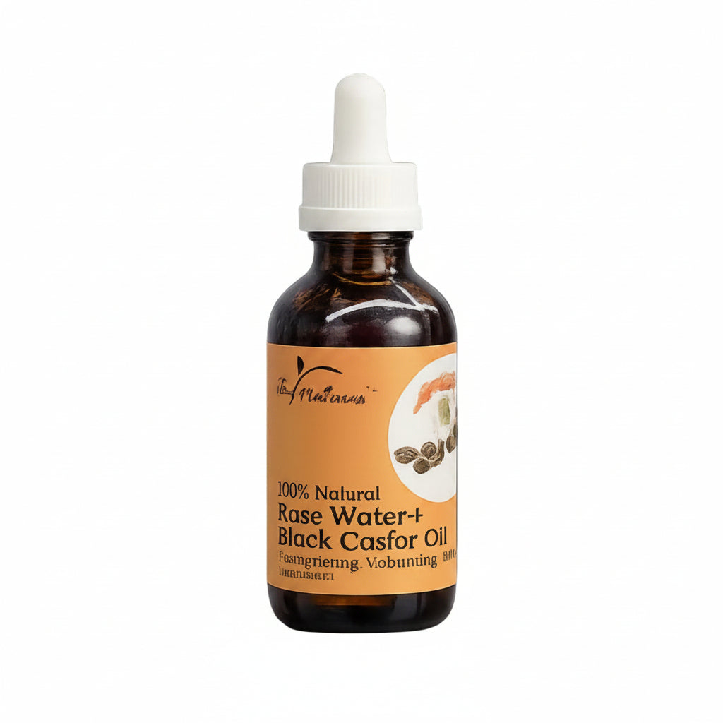 BY NATURES RICE WATER+ BLACK CASTOR OIL 4 OZ