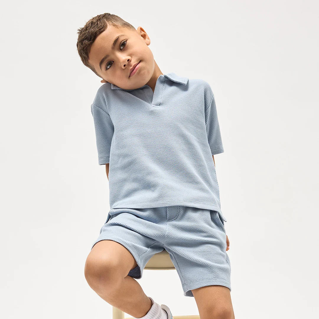 Polo Shirt | Powdered Blue | Miles the Label