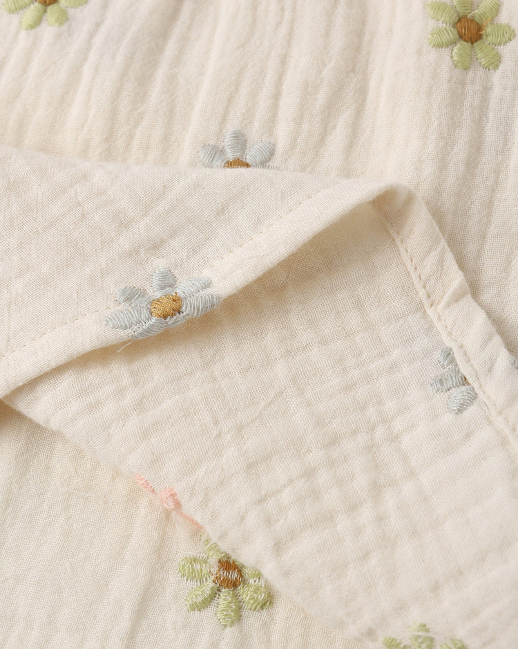 Marley Dress | Embroidered Daisies | Rylee & Cru