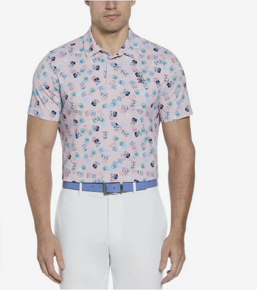 Pete's Travel Tags Print Polo