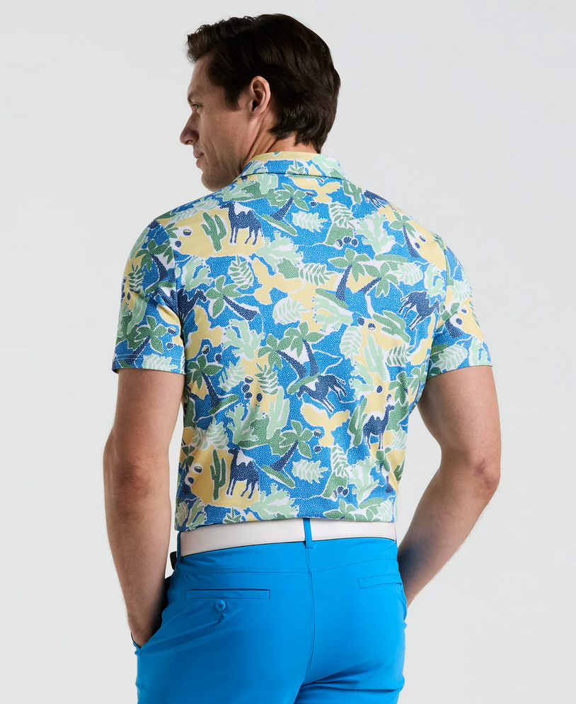 Ibiza Print "Earl" Short Sleeve Polo