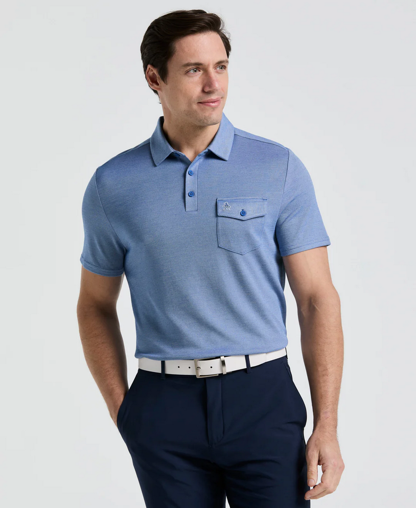 Fine Line "Pete's" Print Polo