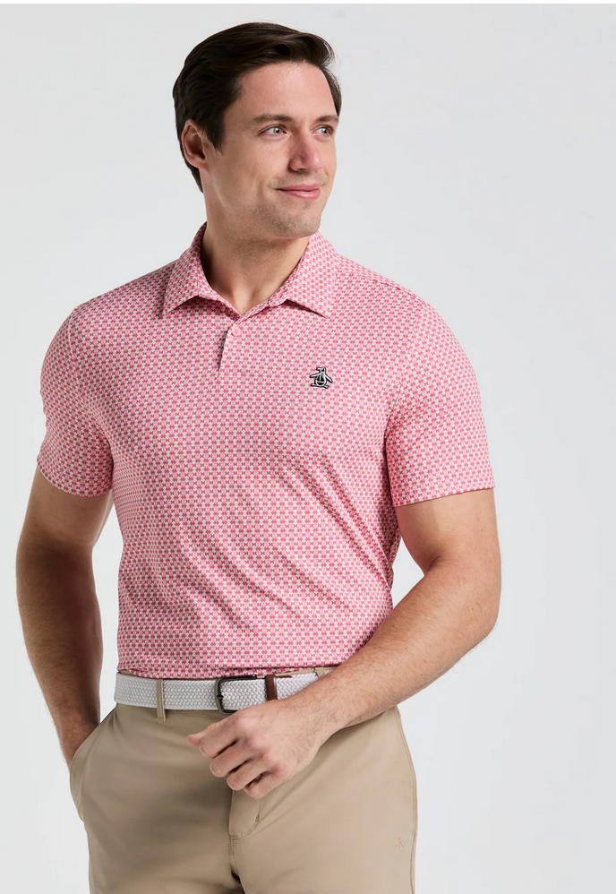 Pete's Bowtie Print Short Sleeve Polo
