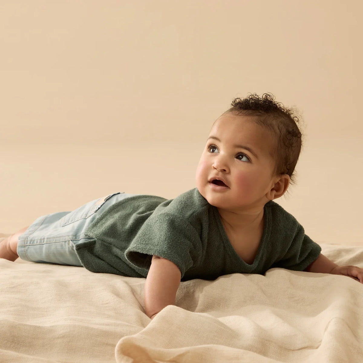Moss Organic Terry Tee | Wilson + Frenchy