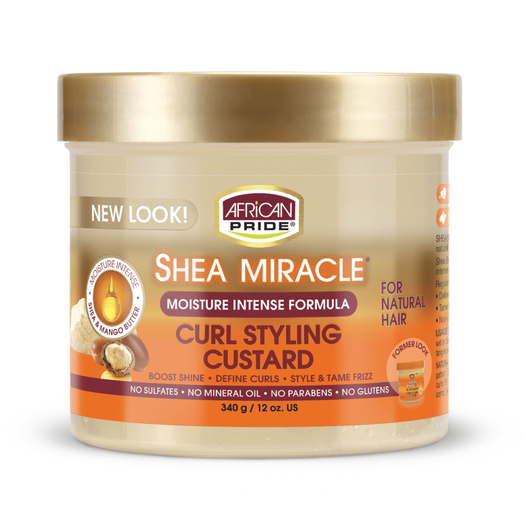 AFRICAN PRIDE SHEA MIRACLE CURL STYLING CUSTARD 12OZ