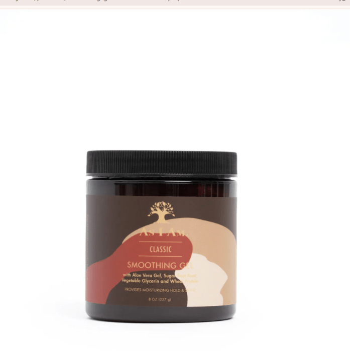 AS I AM CLASSIC SMOOTHING GEL PROVIDES MOISTURIZING HOLD & SHINE 8oz