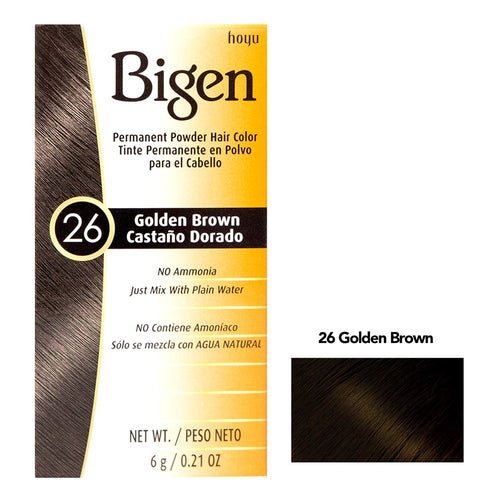 BIGEN PERMANENT POWDER HAIR COLOR 26 - GOLDEN BROWN