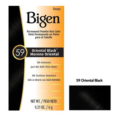 BIGEN PERMANENT POWDER HAIR COLOR 59 - ORIENTAL BLACK