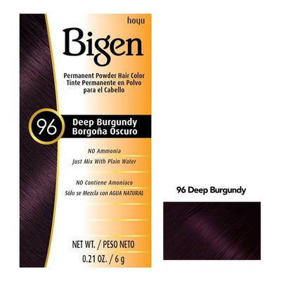 BIGEN PERMANENT POWDER HAIR COLOR 96 - DEEP BURGUNDY