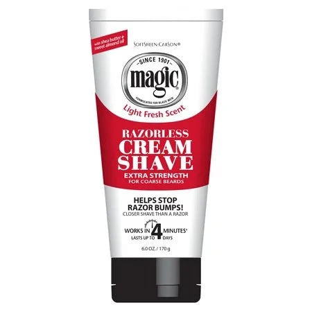 MAGIC RAZORLESS CREAM SHAVE EXTRA STRENGTH 6 OZ
