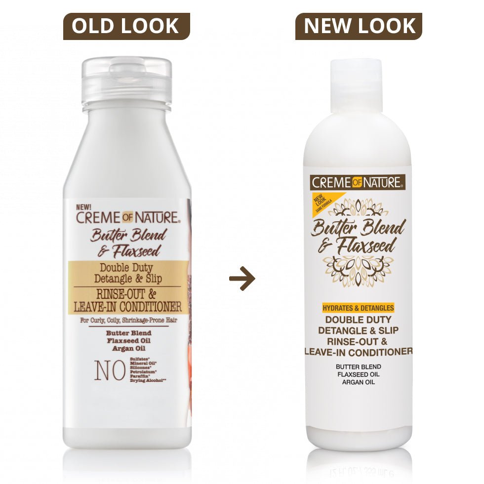 CREME OF NATURE BUTTER&FLAXSEED DOUBLE DUTY LEAVE-IN 12 OZ