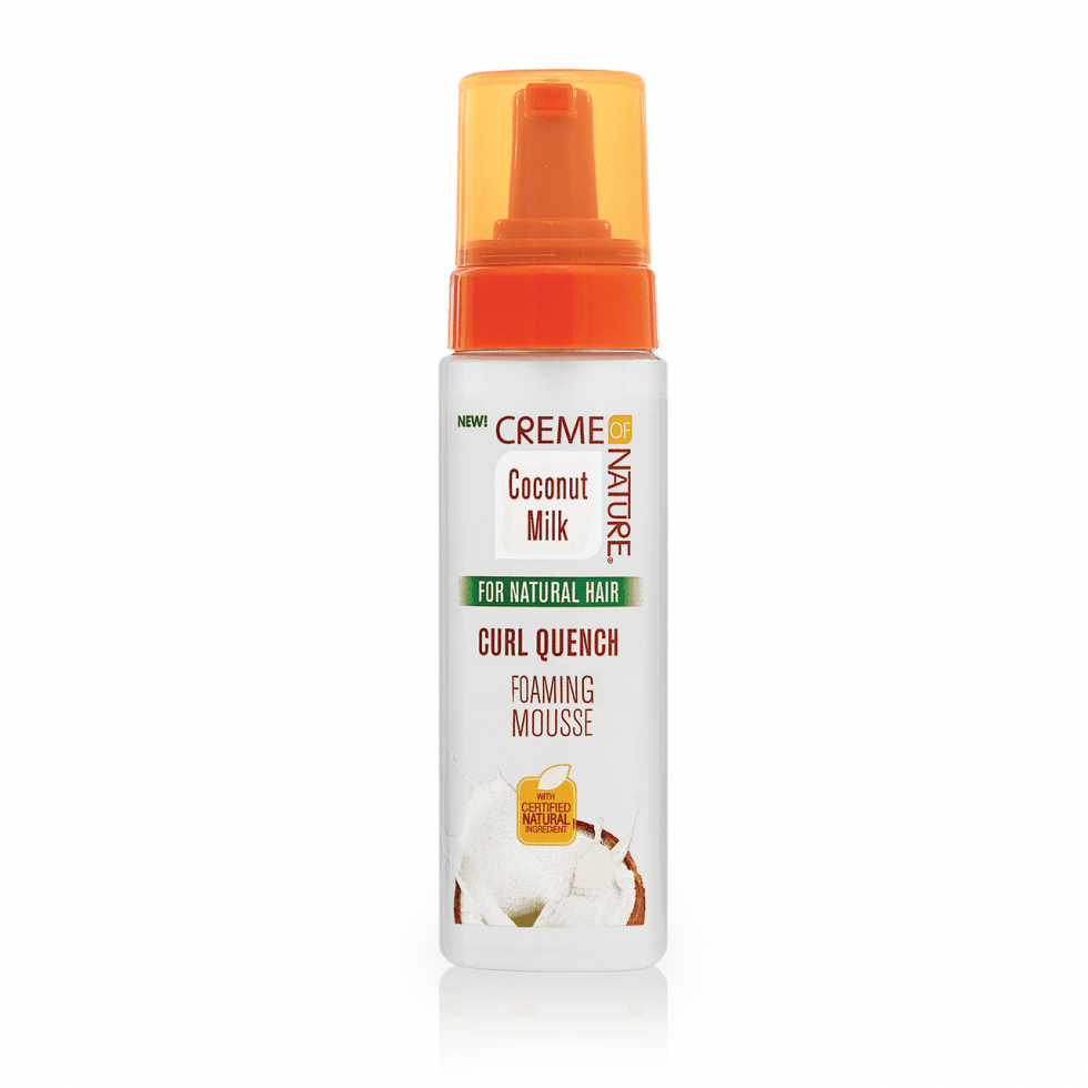 CREME OF NATURE COCONUT MILK CURL QUENCH FOAMING MOUSSE 7oz