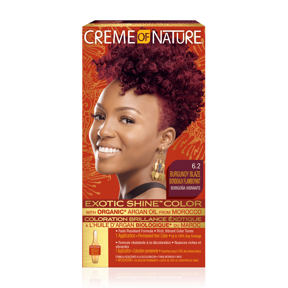 CREME OF NATURE EXOTIC SHINE COLOR - 6.2 BURGUNDY BLAZE