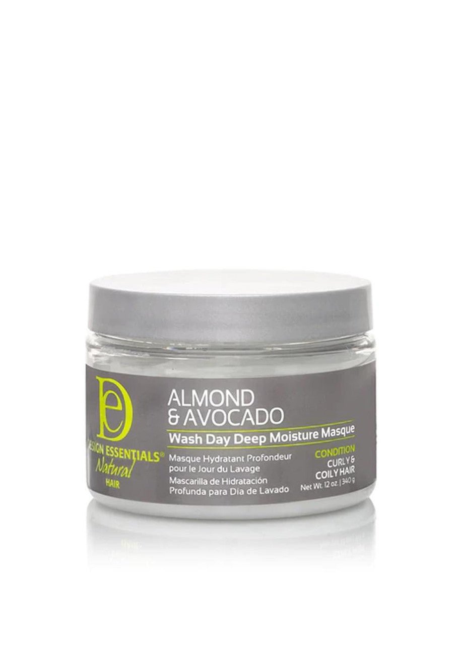 DESIGN ESSENTIALS ALMOND & AVOCADO WASH DAY DEEP MOISTURE MASQUE 12OZ