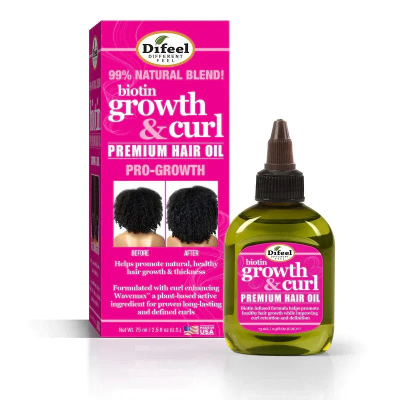 DIFEEL BIOTIN GROWTH & CURL PREMIUM HAIR OIL 2.5OZ