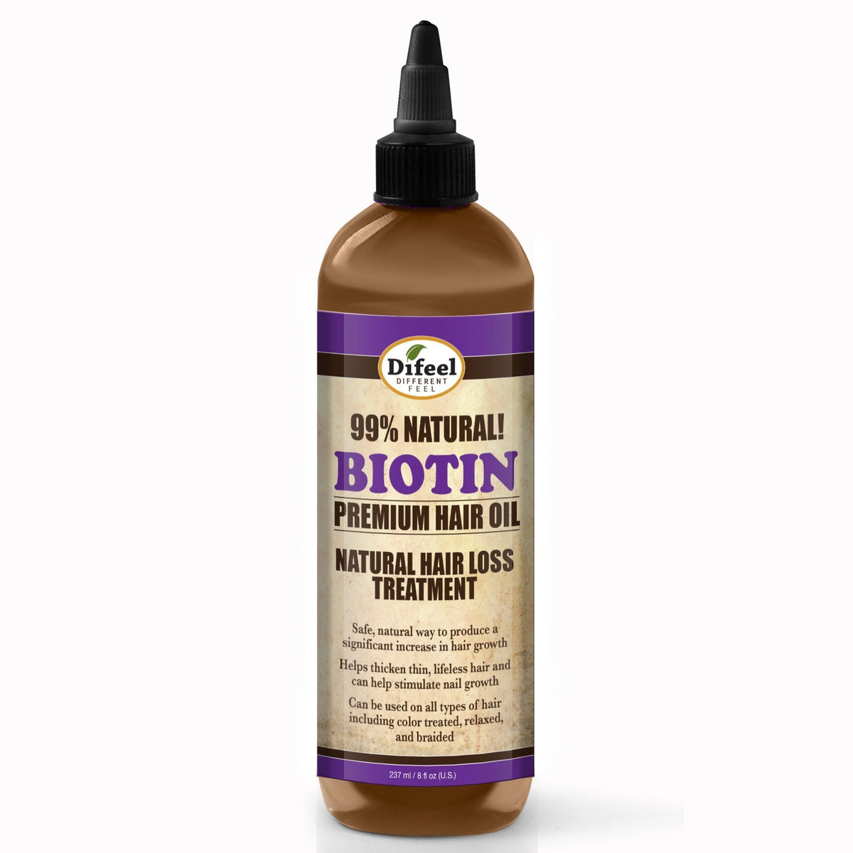 DIFEEL Biotin Premium Natural Hair Oil 8 oz.