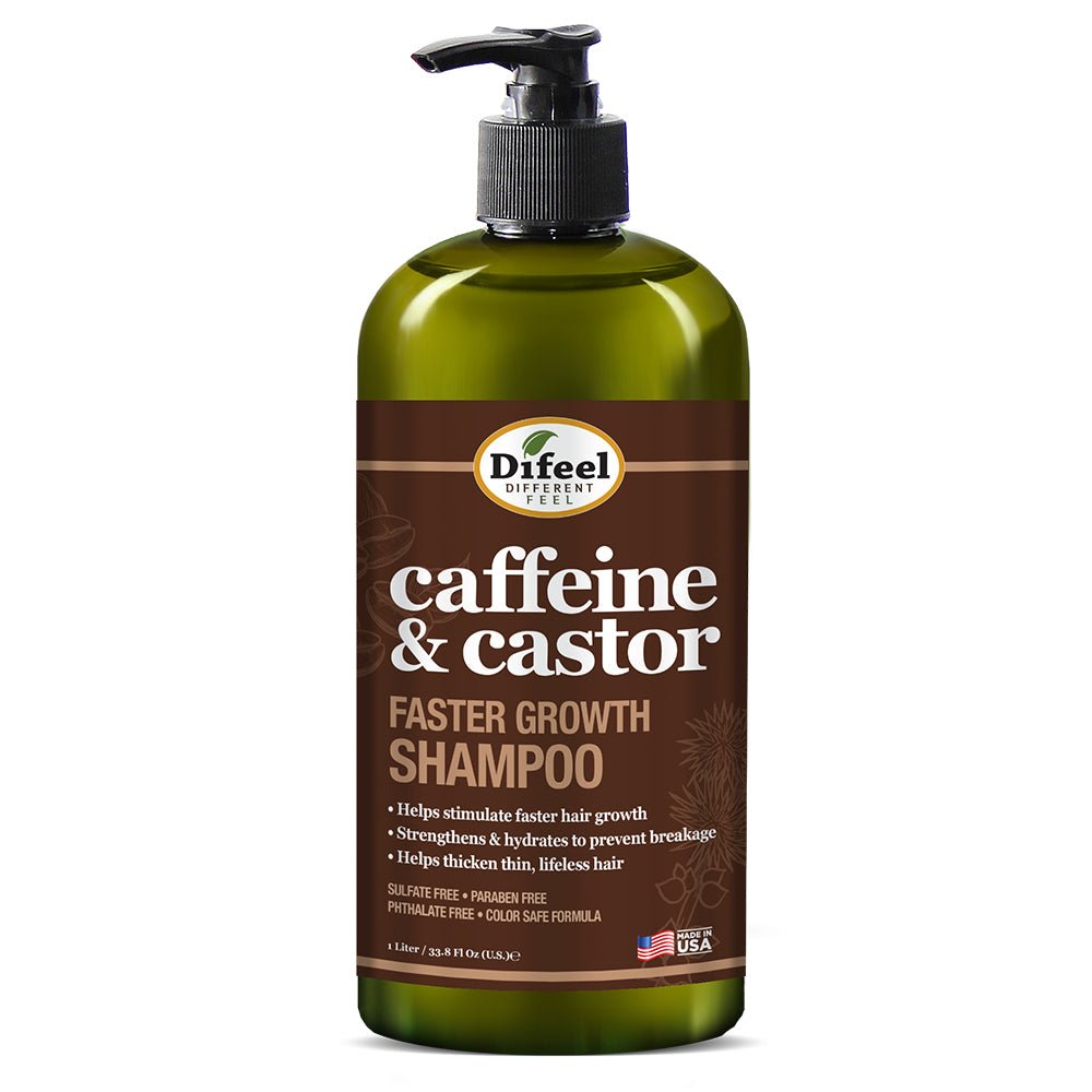 DIFEEL CAFFEINE & CASTOR FASTER GROWTH SHAMPOO 33.8OZ