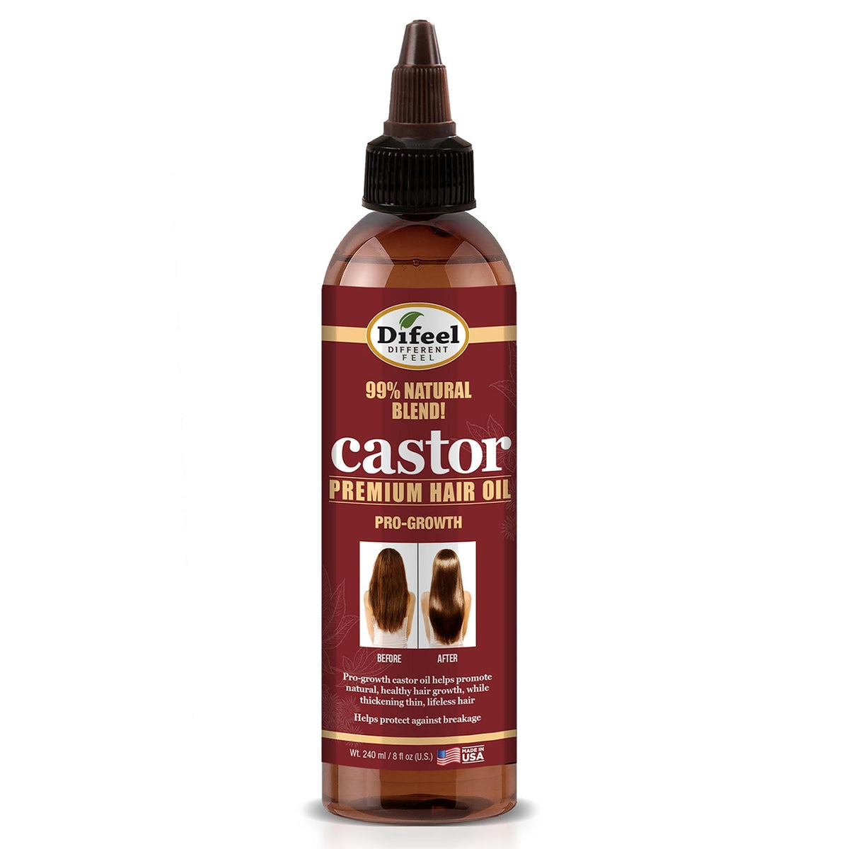 DIFEEL Castor Pro-Growth Hair Oil 8 oz.