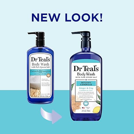DR TEAL'S BODY WASH GINGER & CLAY 24OZ