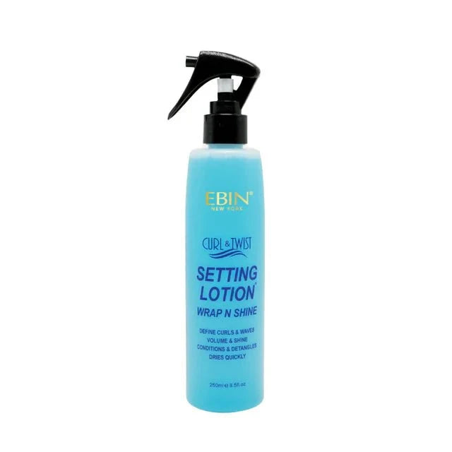 EBIN ORIGINAL CURL & TWIST SETTING LOTION WRAP N SHINE 8.5OZ