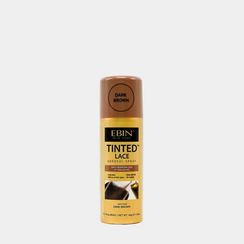 EBIN TINTED LACE AEROSOL SPRAY - DARK BROWN 2.7OZ