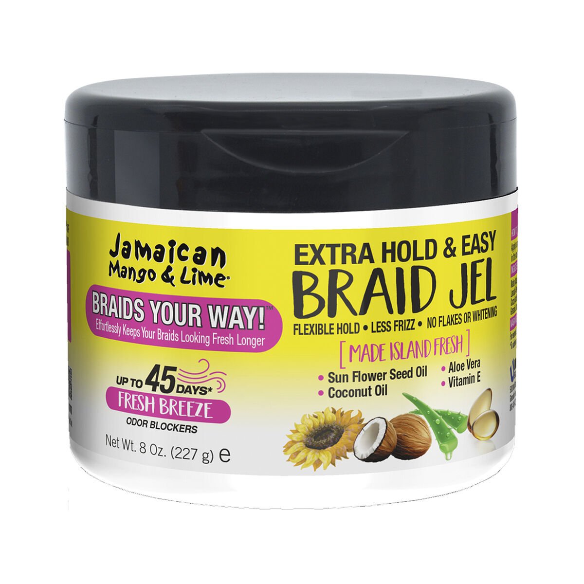 JAMAICAN MANGO & LIME EXTRA HOLD & EASY BRAID GEL 8OZ