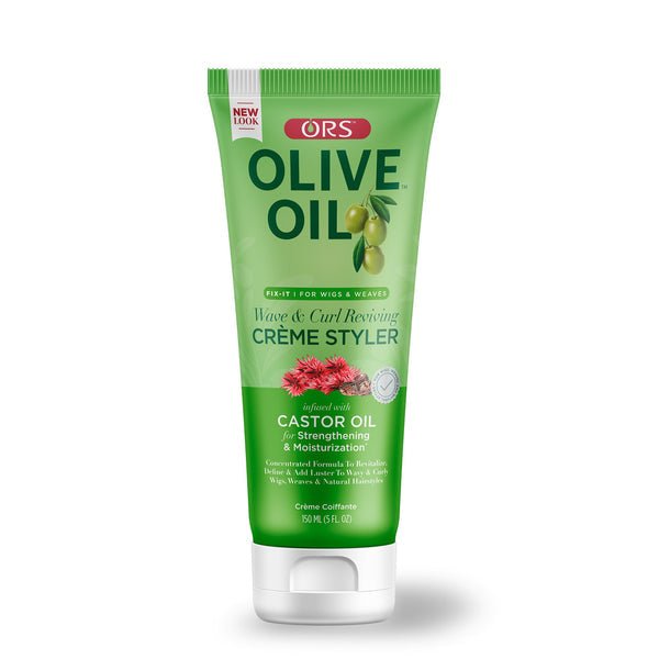 ORS Olive Oil Fix-it No-grease Creme Styler Infused with Castor Oil for Strengthening & Moisturization 5 OZ