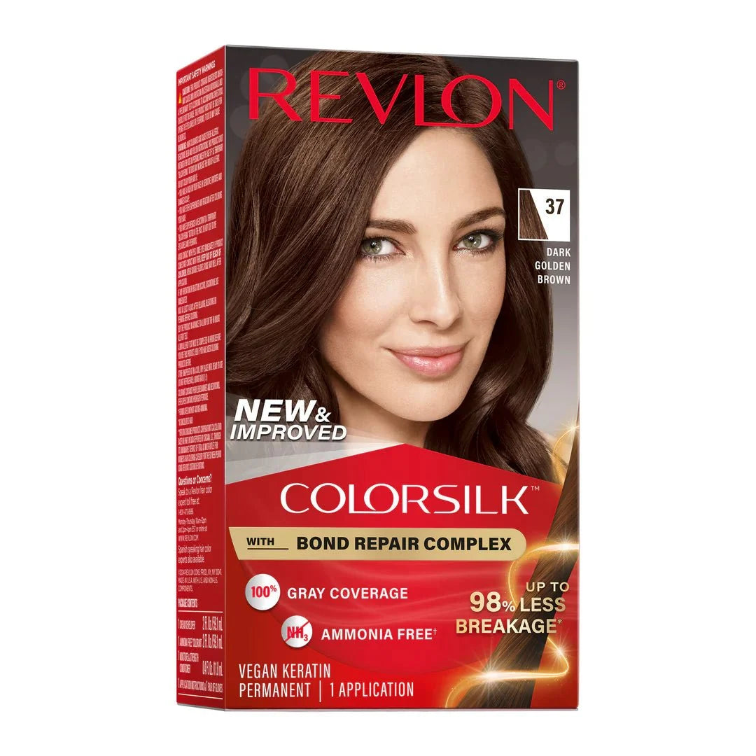 REVLON COLOR SILK BEAUTIFUL COLOR - 37 DARK GOLDEN BROWN