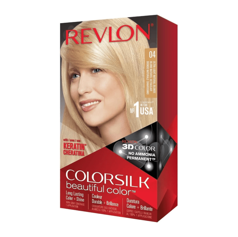 REVLON COLORSILK BEAUTIFUL COLOR - 04 ULTRA LIGHT NATURAL BLONDE
