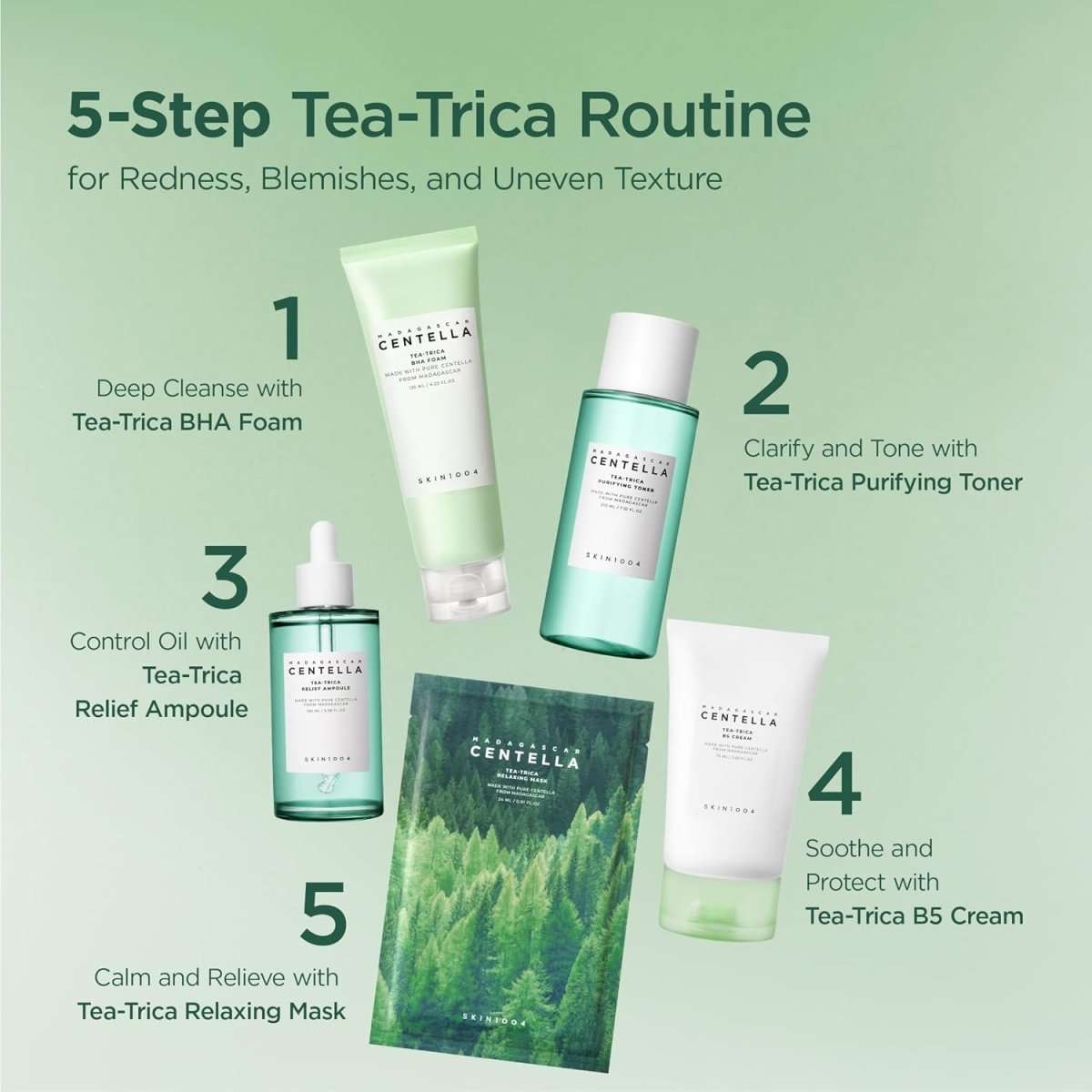 SKIN1004 Madagascar Centella Tea-Trica Purifying Toner 210ml