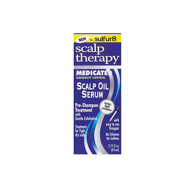 SULFUR 8 SCALP THERAPY Medicated Dandruff Control Scalp Oil Serum 2.75OZ