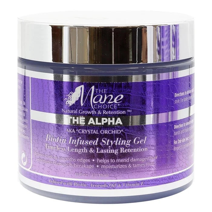 THE MANE CHOICE THE ALPHA BIOTIN INFUSED STYLING GEL 16OZ