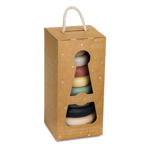 Noüka Wood and Silicone Stacker-Storm Tower