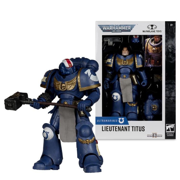 Warhammer 40,000: Space Marine 2 Ultramarines Lieutenant Titus Action Figure