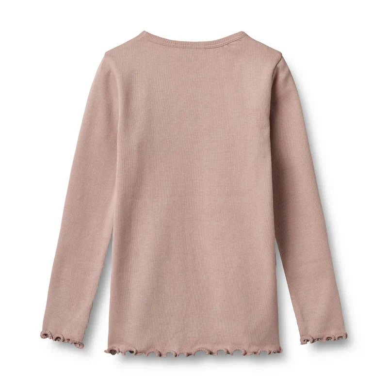 Long Sleeve T-shirt Ida | Rose Powder | Wheat Kids
